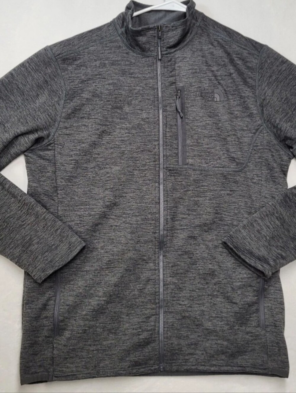 The North Face Men's Heather Charcoal Full-Zip Performance Jacket Sz M